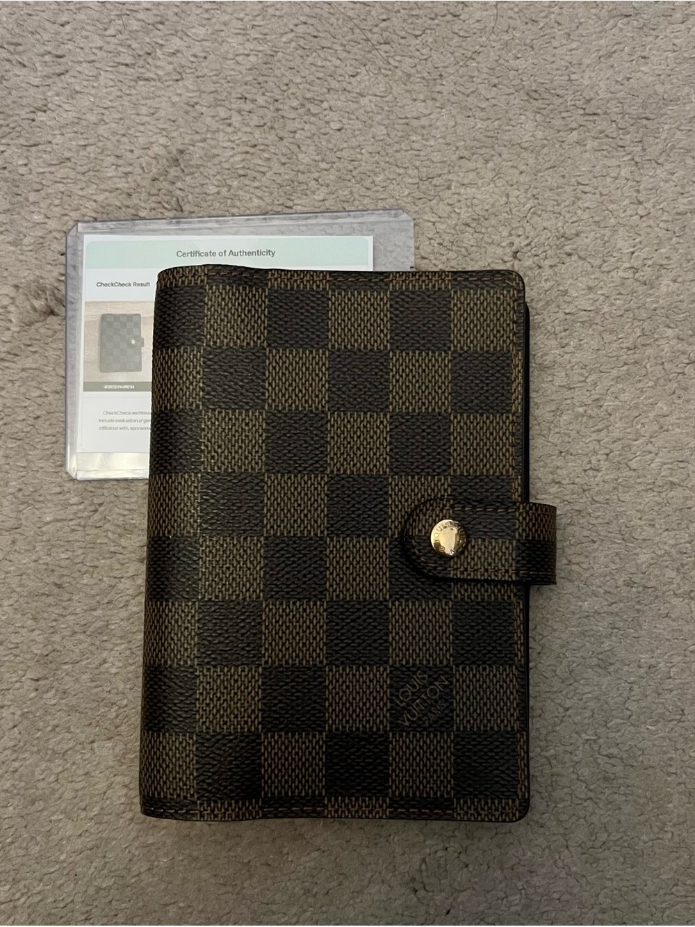 LV PM Agenda - Damier Ebene